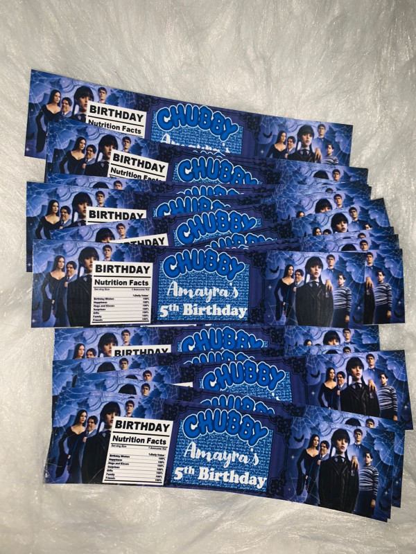 Kids Party Water Bottle Lables (Personalize)